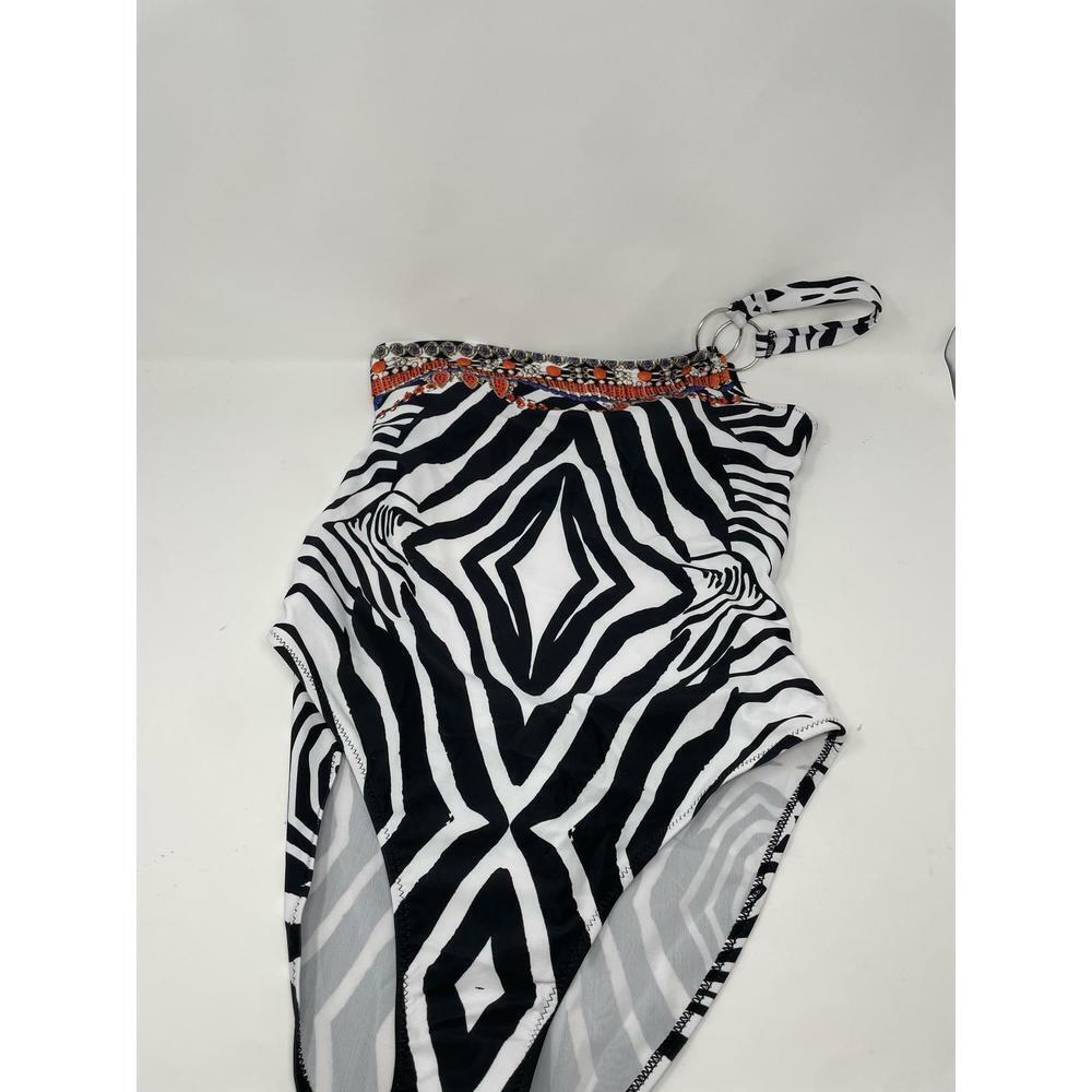 True Colours Women's Animal Print Multicolor One Piece Swimsuit M